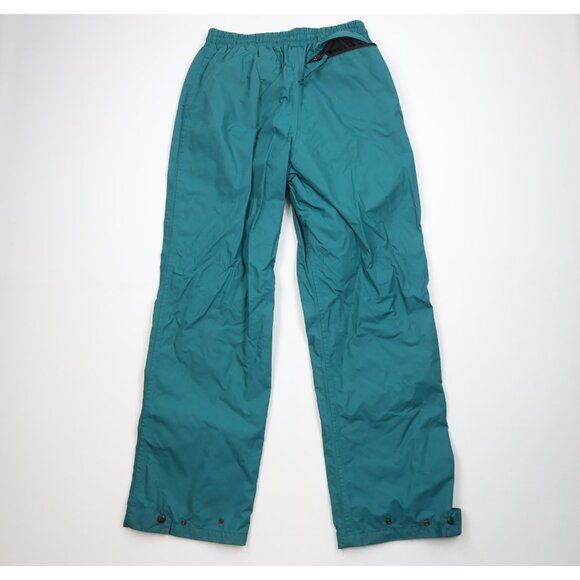 Vintage 90s Gander Mountain Mens M - XL Tall Waterproof Wide Leg Rain Pants USA - Picture 10 of 15